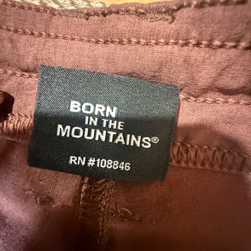 Kuhl Splash Roll-Up Cargo Pants Womens 6 Regular Burgundy Plum Hiking Outdoor - Picture 5 of 9